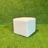 White Square Ottomans